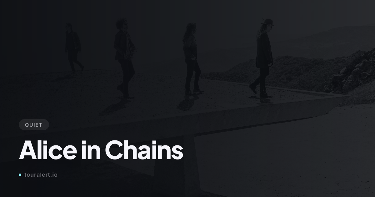 Is Alice in Chains Touring in 2026? Reunion Rumors & News | TourAlert