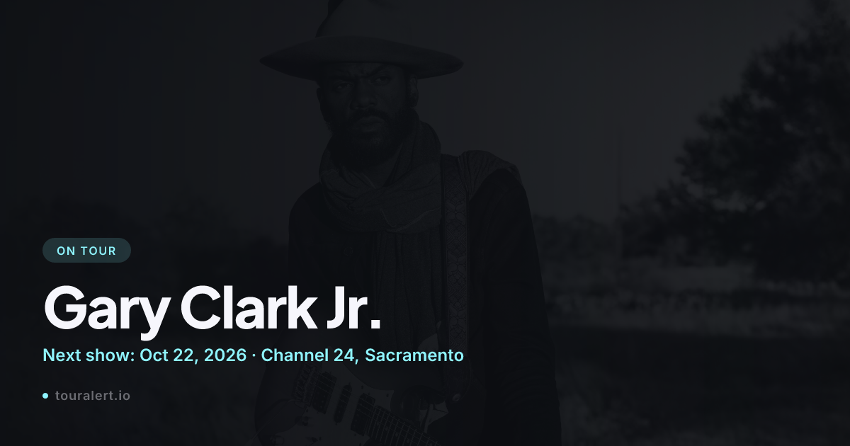 Gary Clark Jr. Tour 2026: Dates, Tickets & News | TourAlert