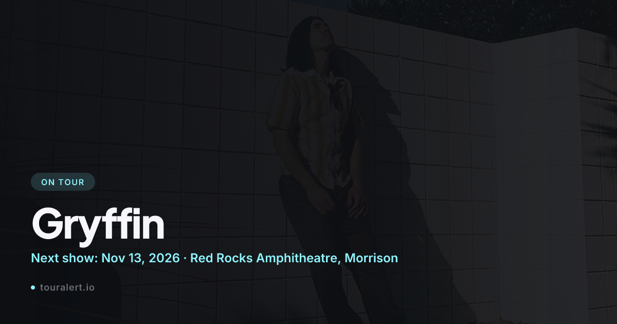 Gryffin Tour 2026-2027: Dates, Tickets & News | TourAlert