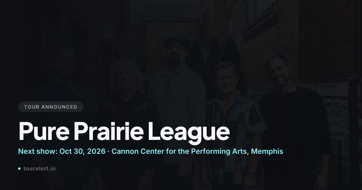 Pure Prairie League Tour 2026-2027: 14 Dates, Oct 30 to Mar 13 | TourAlert