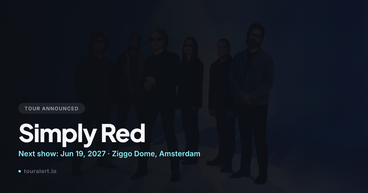 Simply Red Tour 2027: Dates, Tickets & News | TourAlert